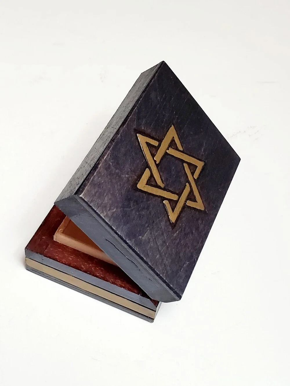 Judaicia Star Of David Handcrafted Wooden Trinket Box